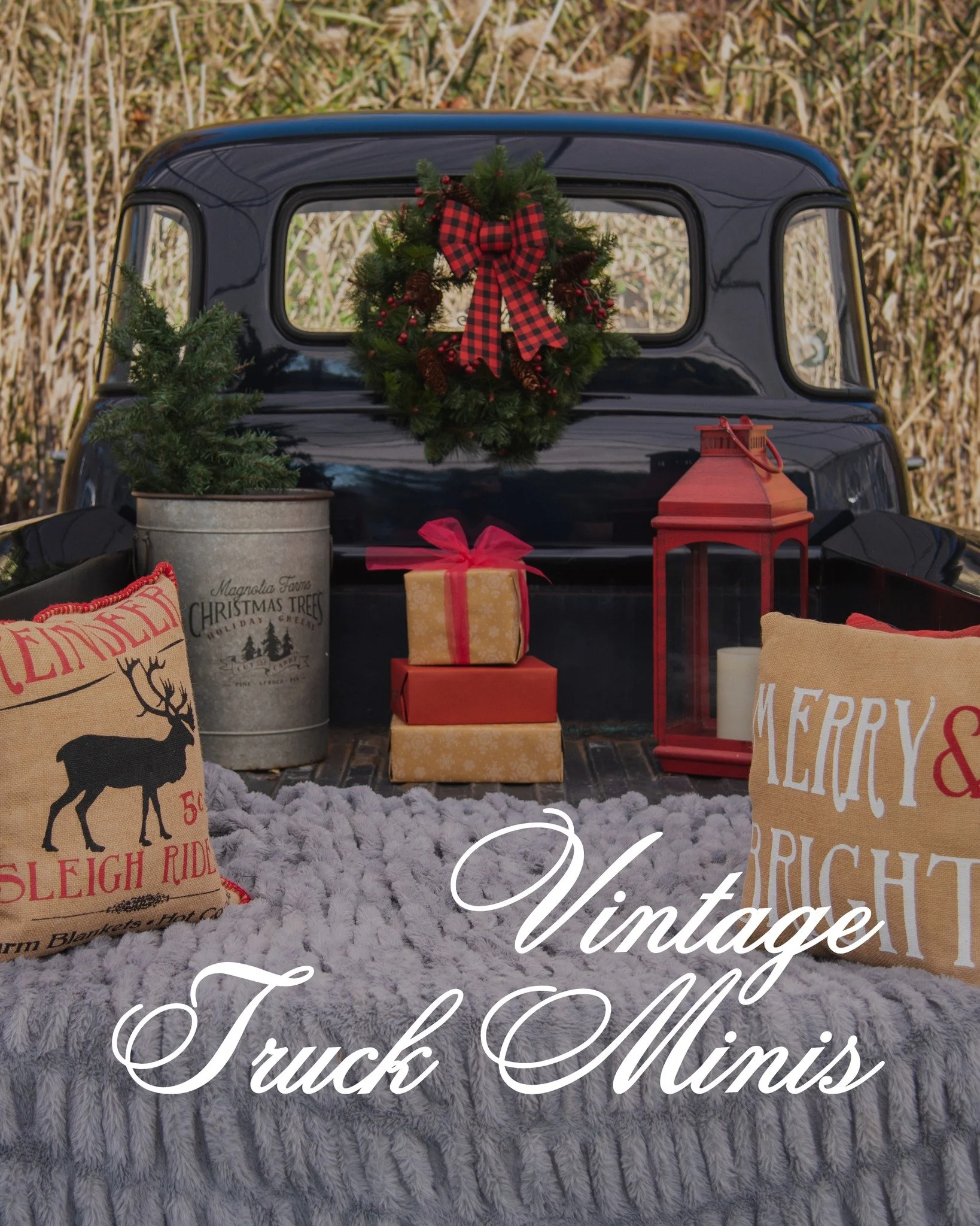 Our Vintage Christmas Truck Minis are by far one of our most-loved sessions every year and they always SELL OUT! ❤️ Personally, these are one of my absolute favorite sessions of the entire year!

Whether you bring the whole family, just the kids, or 