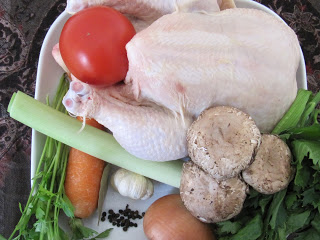 Recipe for "chicken stock with umami synergy" at http://umami2u.blogspot.com/2012/12/chicken-stock-with-umami-synergy.html.