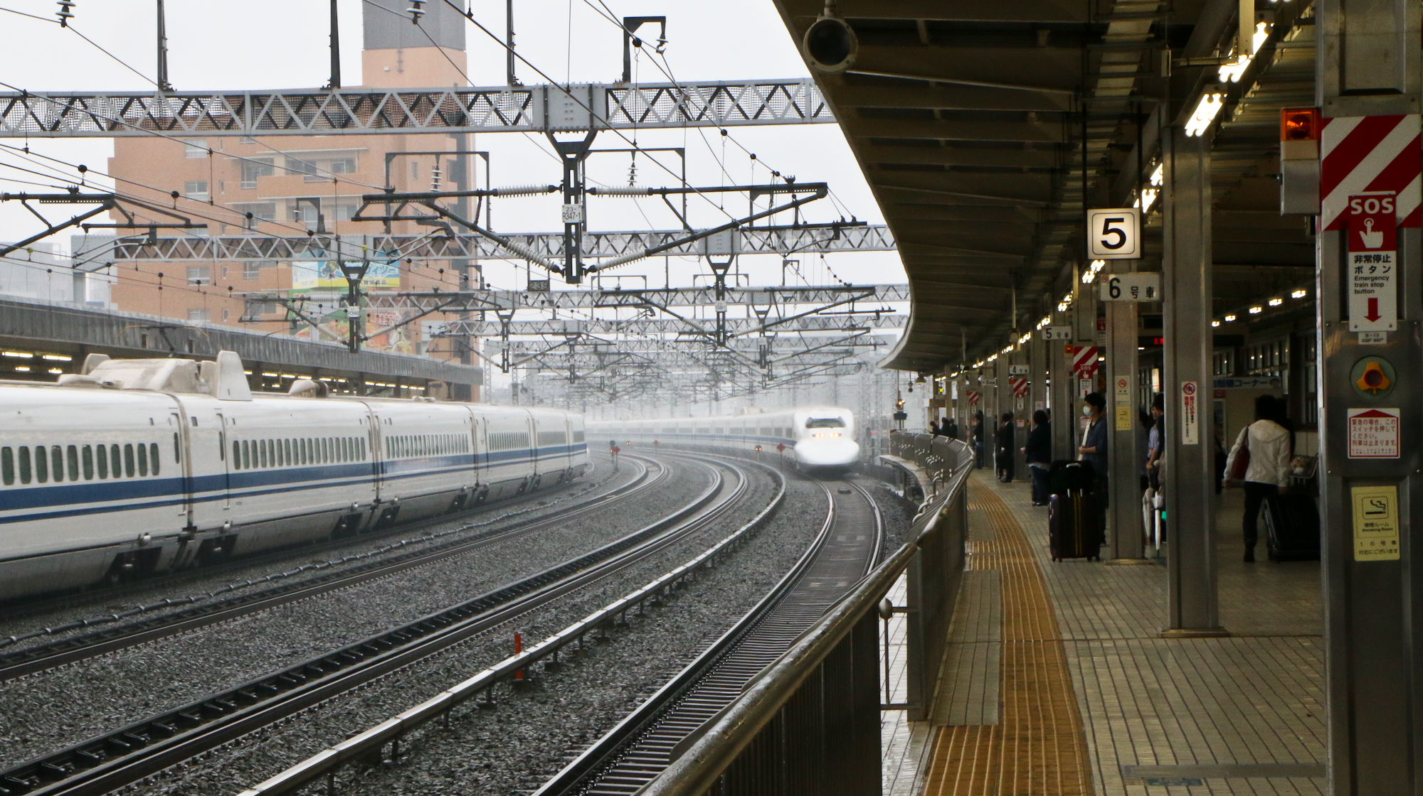 Shinkansen Arriving, Hamamatsu Station