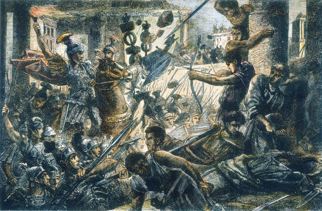 Sulla at the Colline Gate. Second march on Rome.
