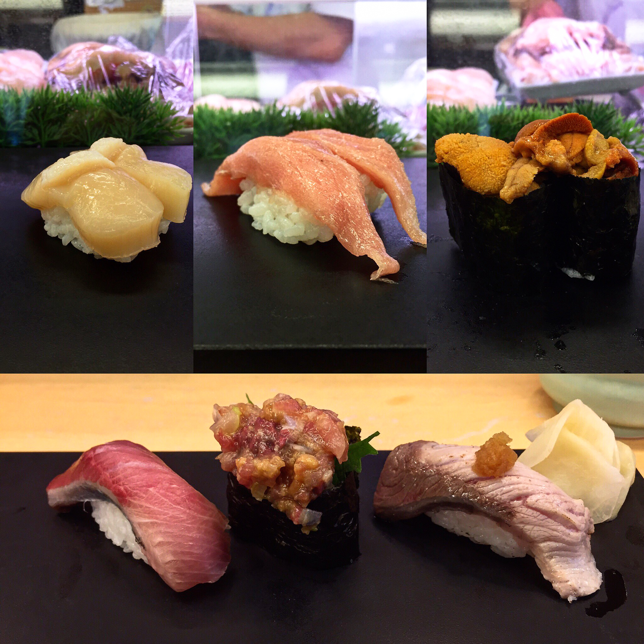 Pre-Flight Breakfast . Sushizanmai, Ginza, Tokyo. Sushizanmai is a chain of sushi restaurants in and around the Tsukiji fish market. The sushi is amazing and it's a great value. 