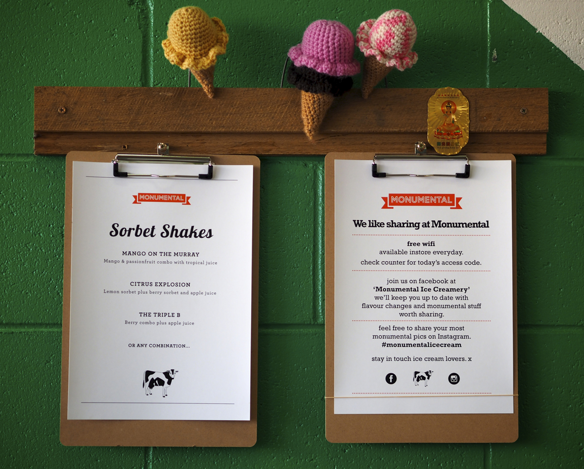 Crafty ice creams and sorbet shakes