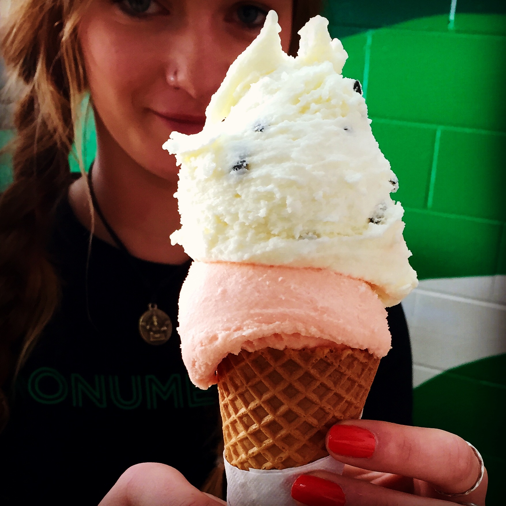 A stack of sorbet