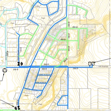 NETWORK PLANNING & MODELLING: Hydraulic modelling and capital planning of distribution systems and facilities to address water quality, growth, fire protection, and infrastructure renewal.