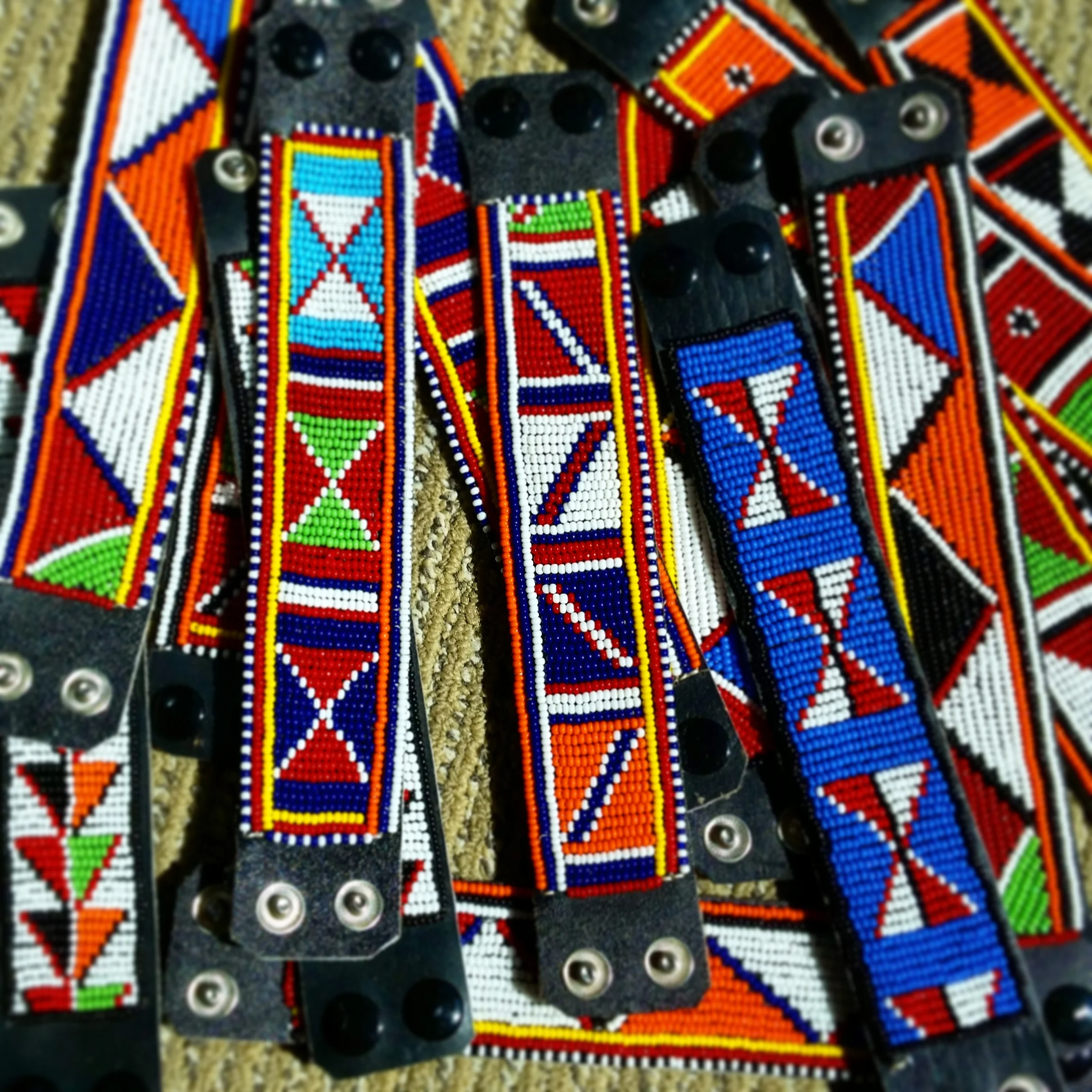 Beaded Snap Cuffs $15