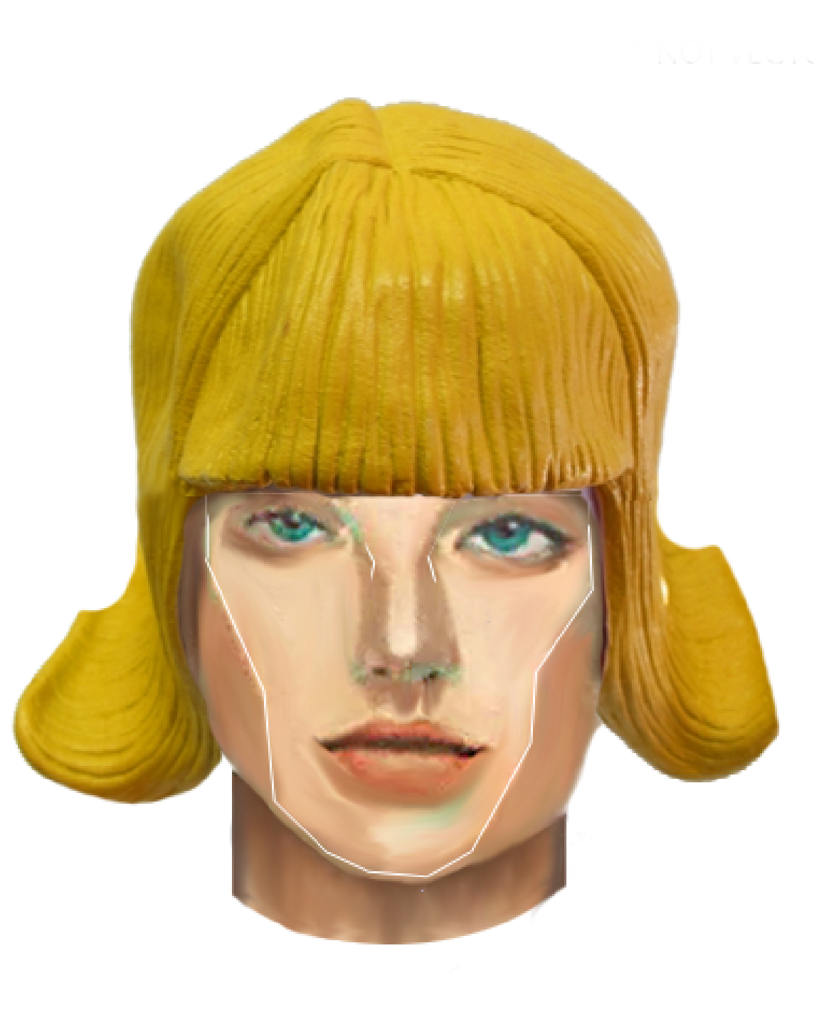 Rendering of mask/digital child