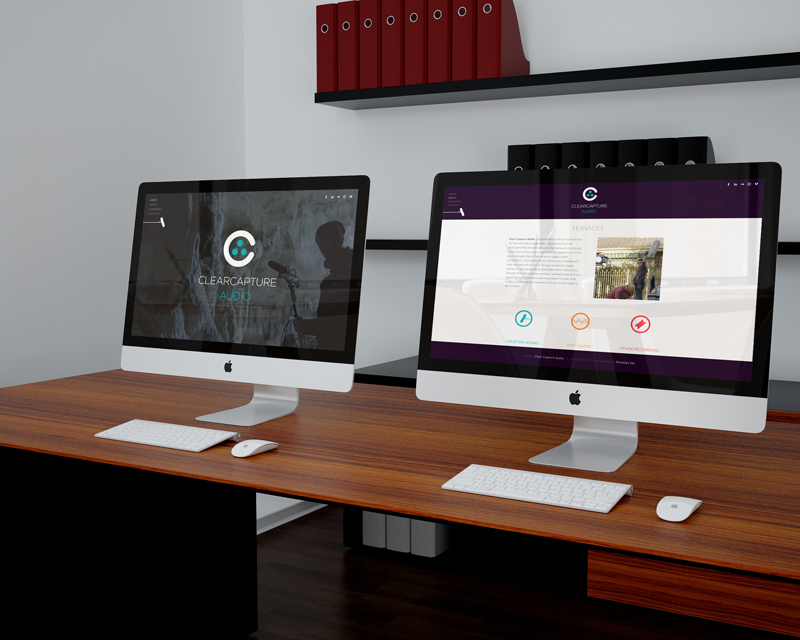 Clear Capture audio web design