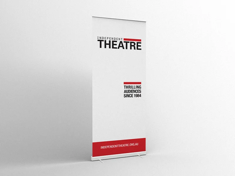 Independent Theatre pull up banner