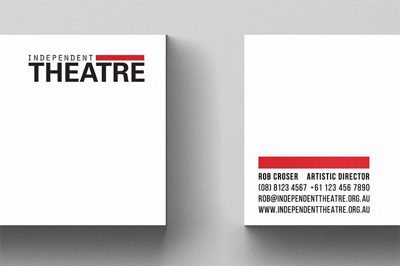 Independent Theatre business cards