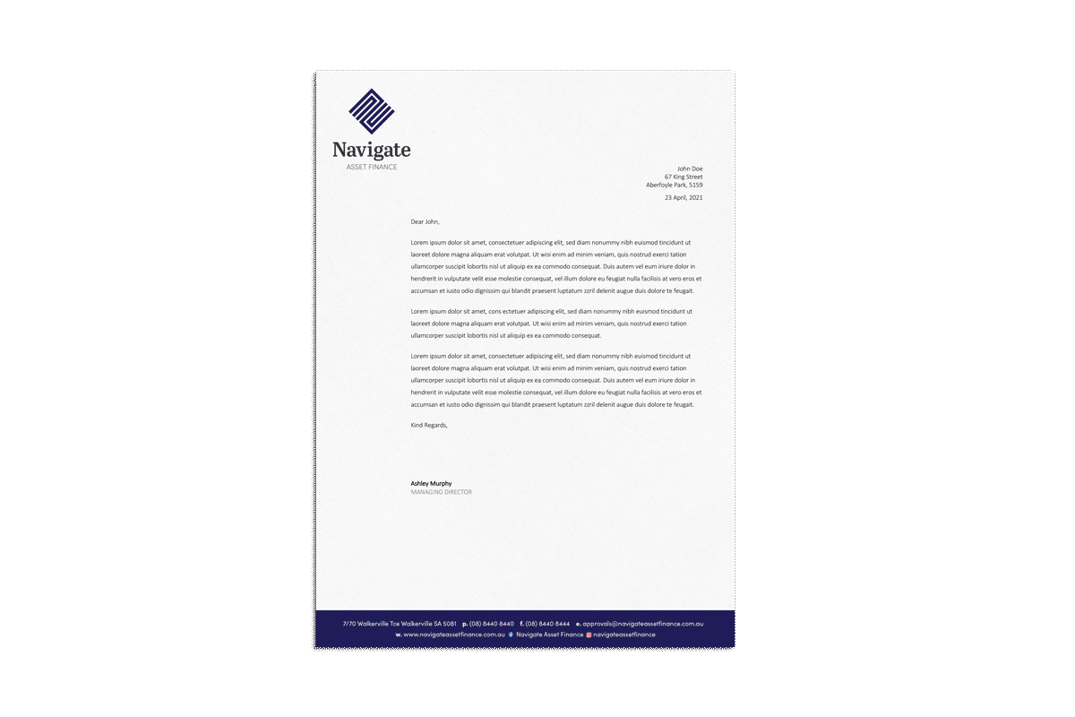 Letterhead design