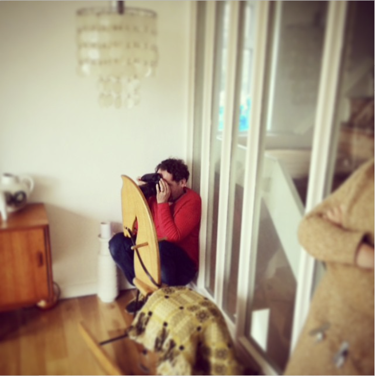  However big a location house is, I always find myself squashed in a corner!