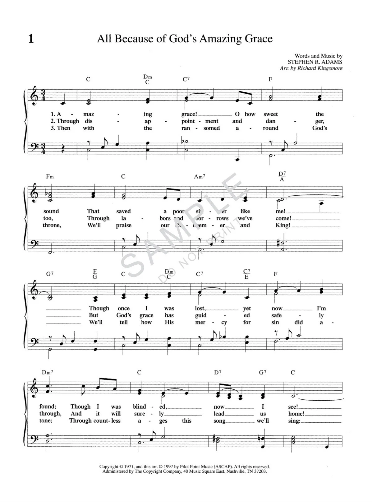 50 Best Loved Southern Gospel Favorites Piano Book by Richard Kingsmore