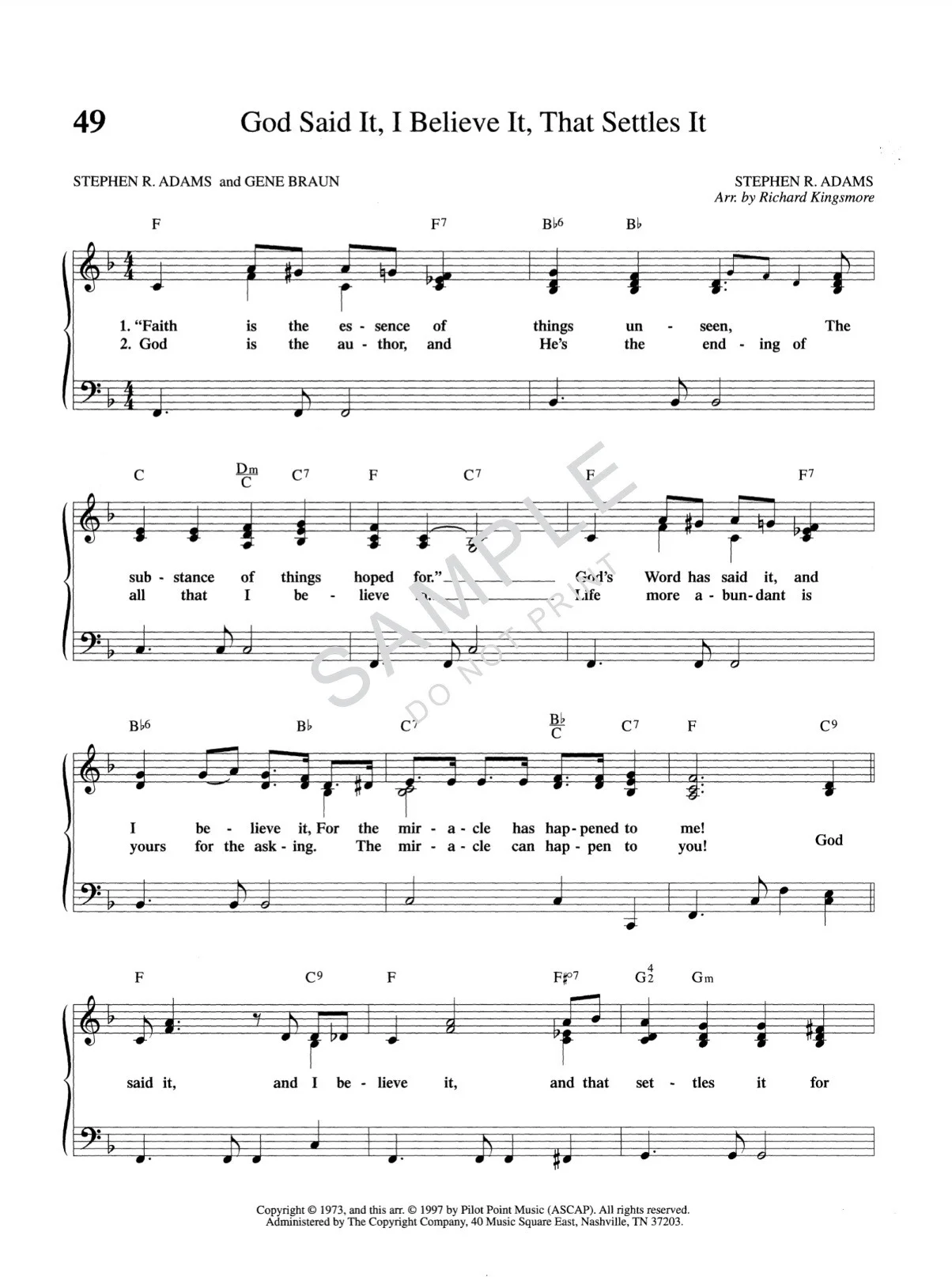 50 Best Loved Southern Gospel Favorites Piano Book by Richard Kingsmore