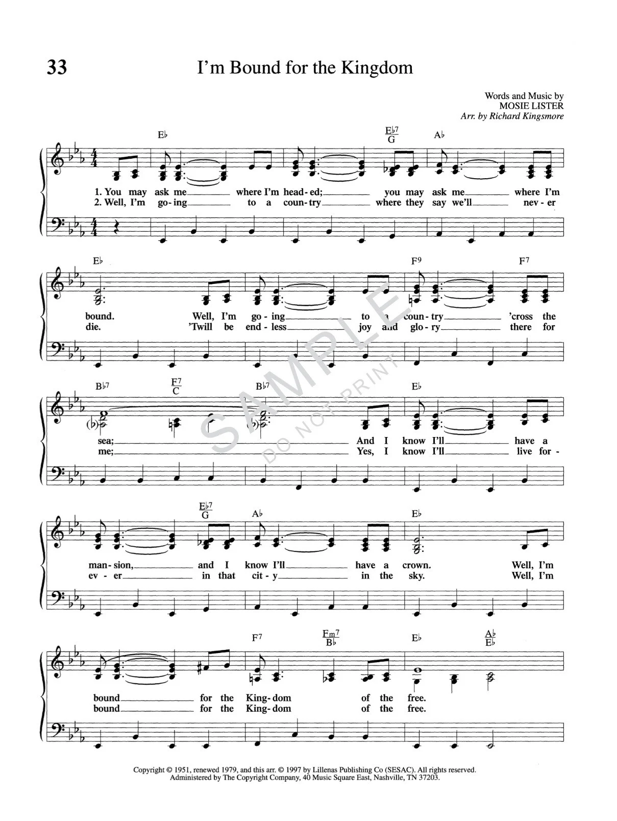 50 Best Loved Southern Gospel Favorites Piano Book by Richard Kingsmore