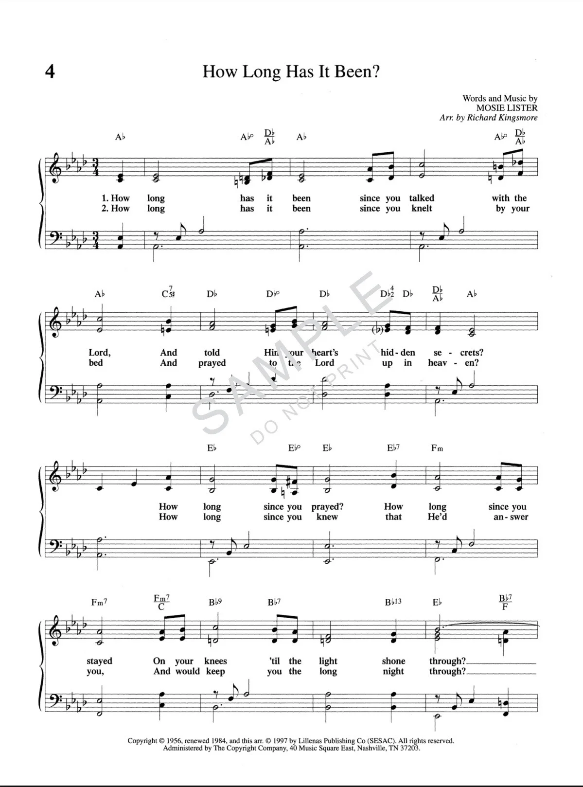 50 Best Loved Southern Gospel Favorites Piano Book by Richard Kingsmore