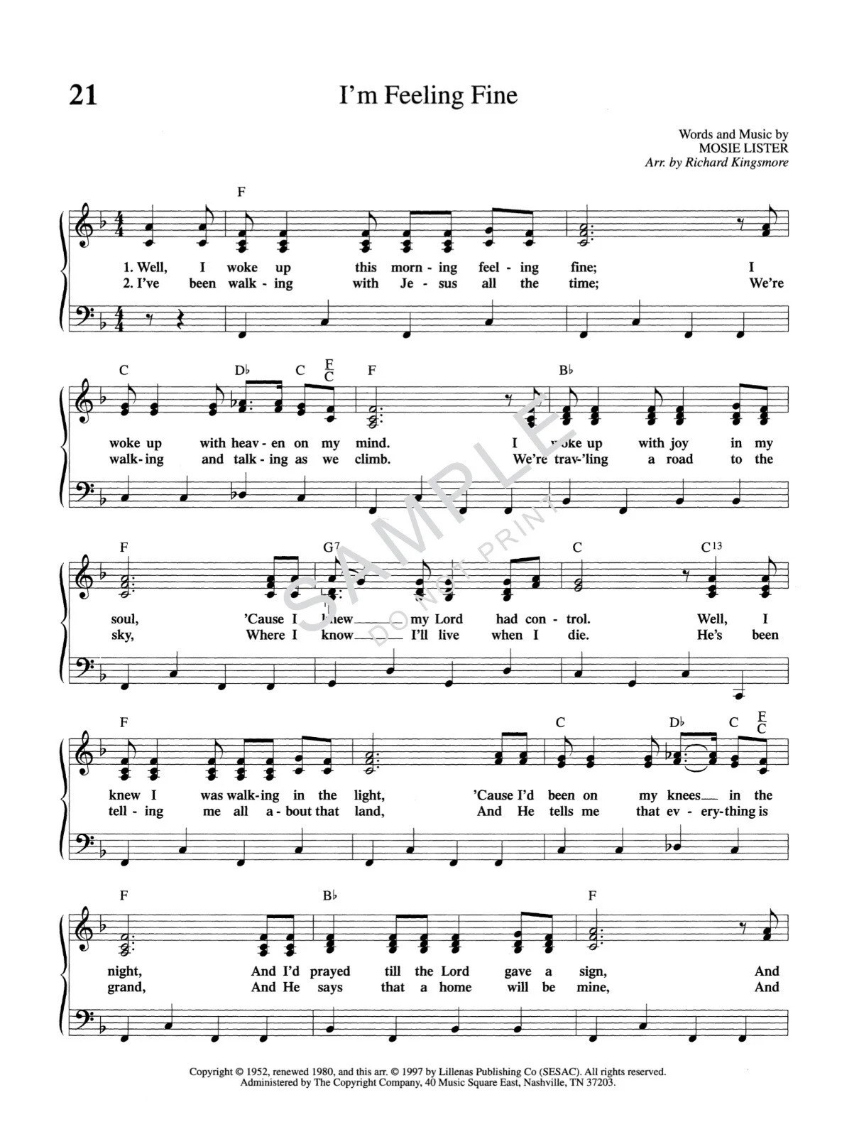 50 Best Loved Southern Gospel Favorites Piano Book by Richard Kingsmore