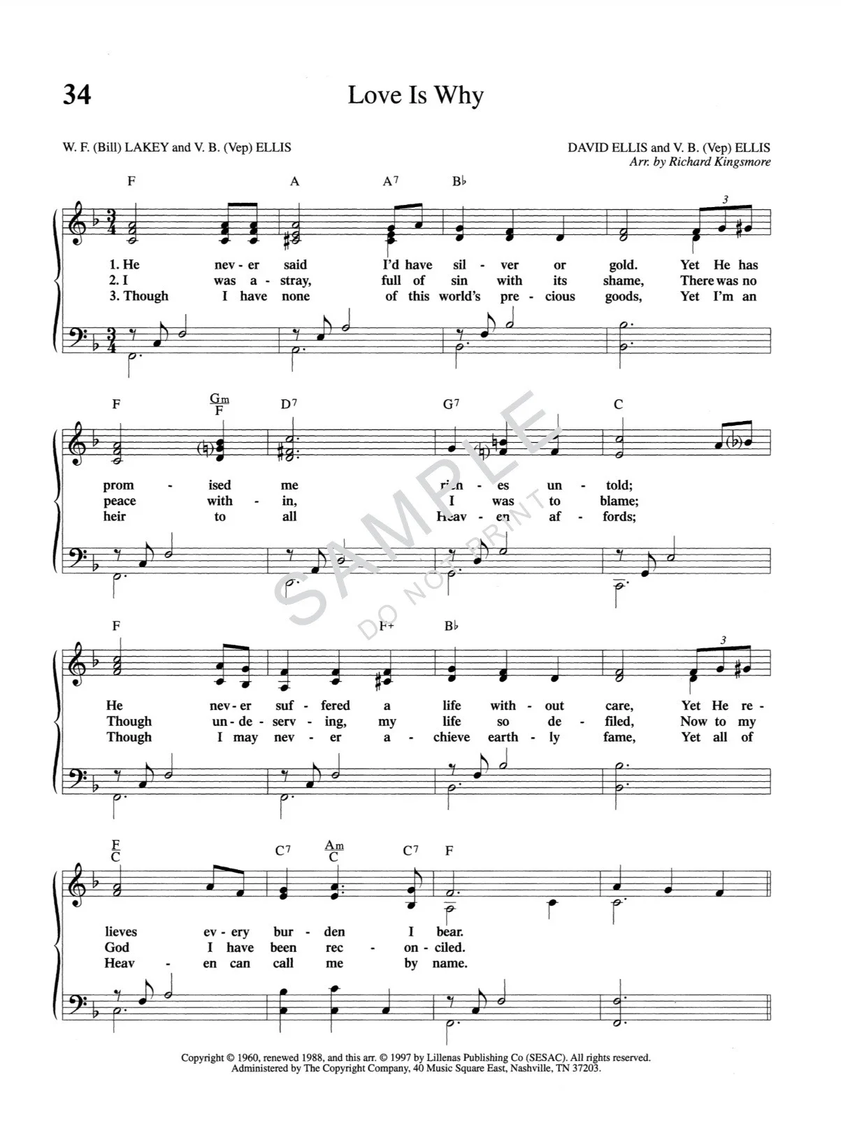 50 Best Loved Southern Gospel Favorites Piano Book by Richard Kingsmore