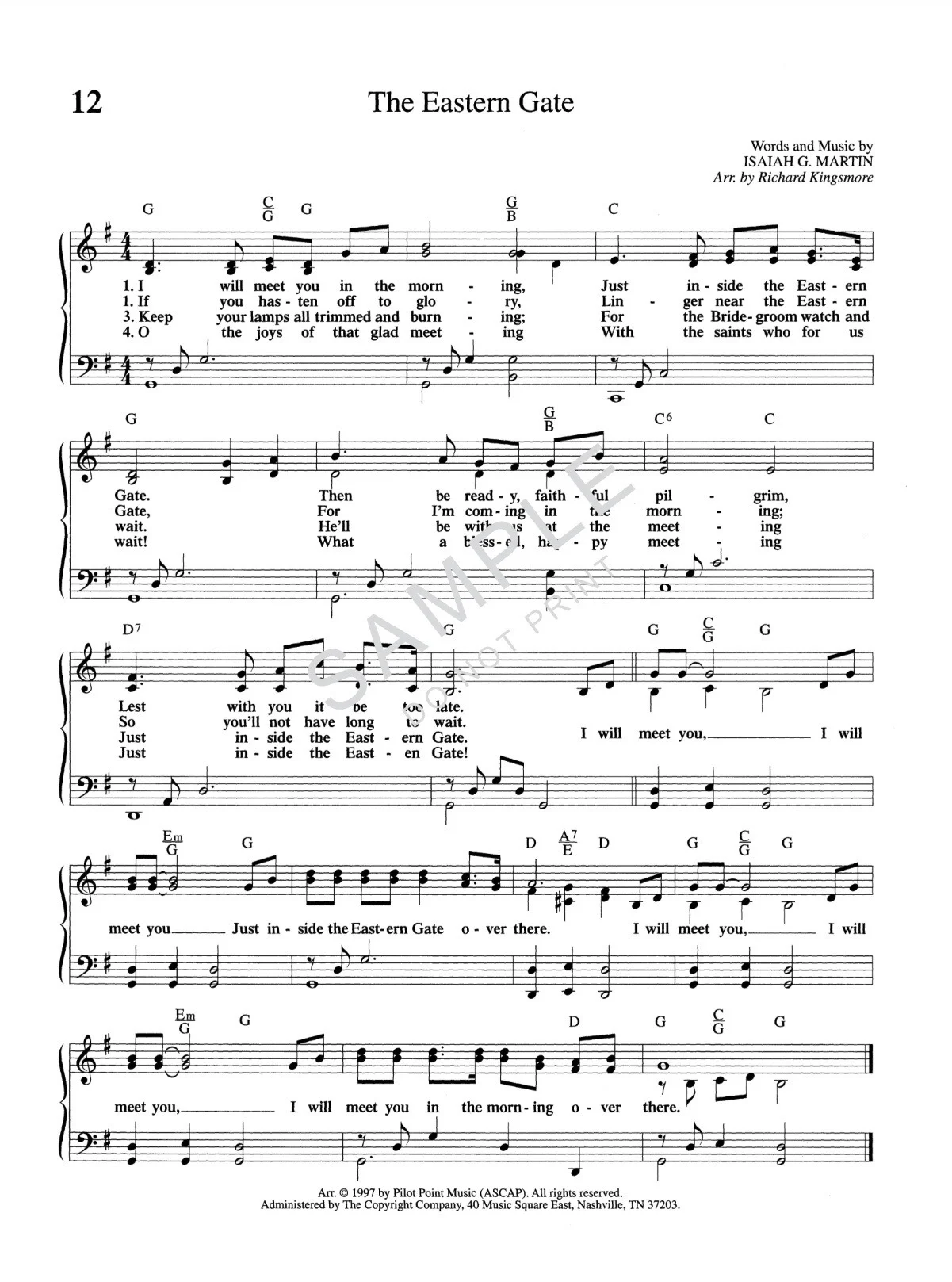 50 Best Loved Southern Gospel Favorites Piano Book by Richard Kingsmore