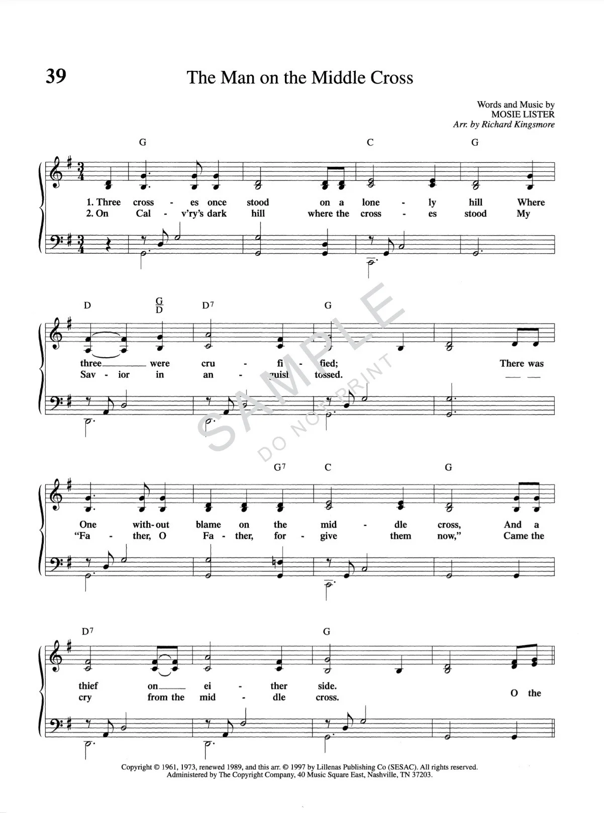 50 Best Loved Southern Gospel Favorites Piano Book by Richard Kingsmore