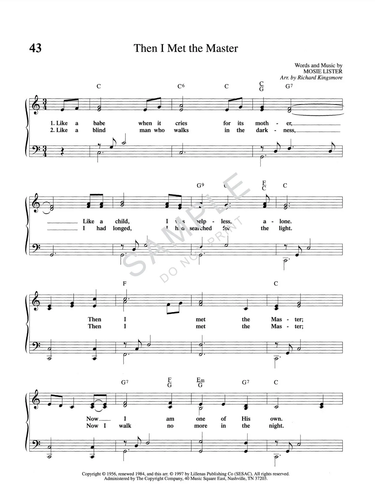 50 Best Loved Southern Gospel Favorites Piano Book by Richard Kingsmore