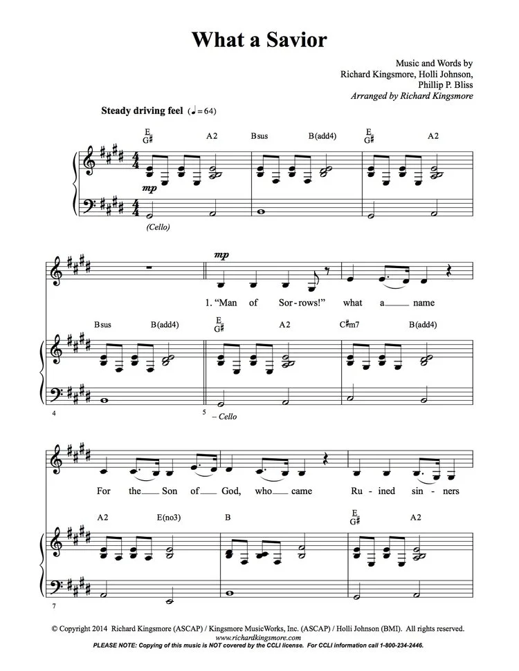 What A Savior Accompaniment Track by Richard Kingsmore