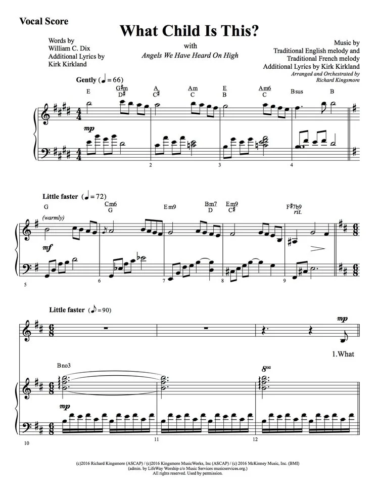 What Child Is This Accompaniment Track by Richard Kingsmore