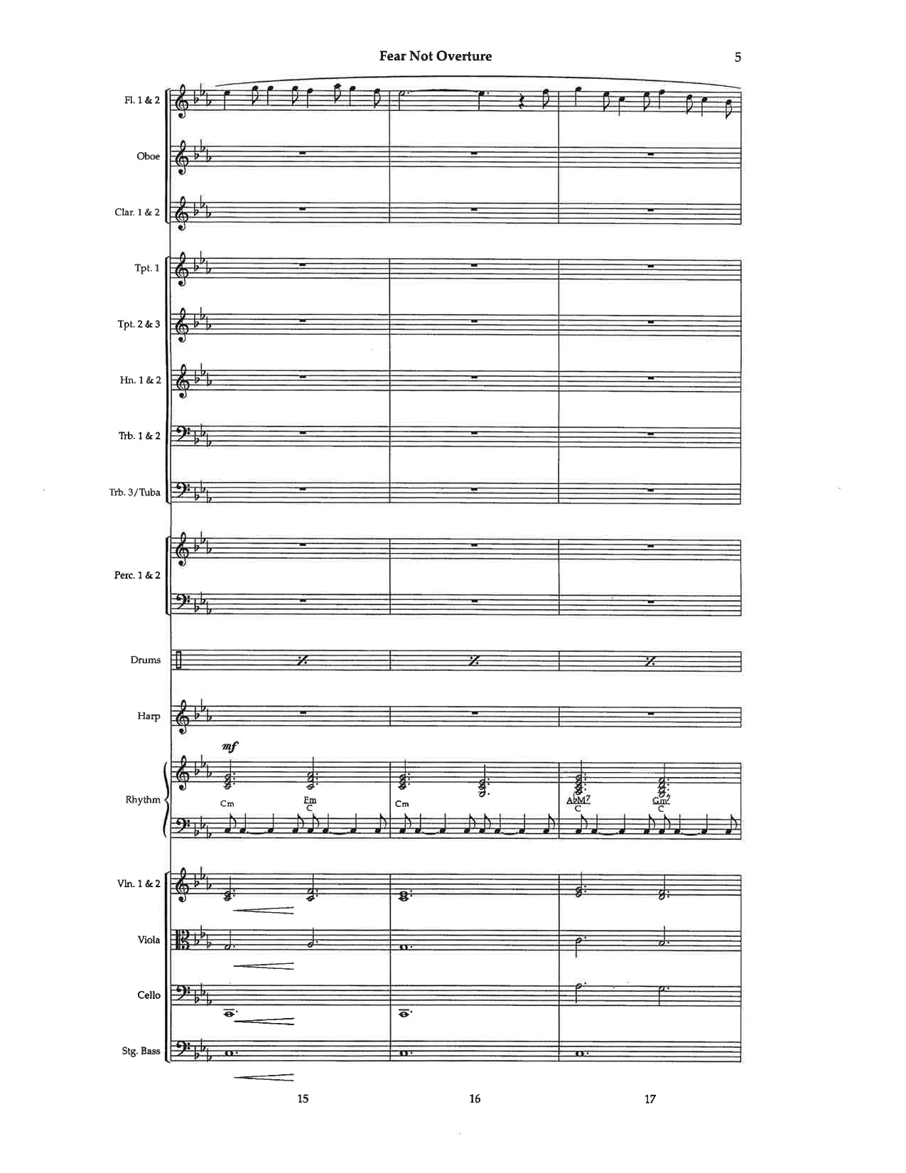 Fear Not Overture Orchestra Music by Richard Kingsmore