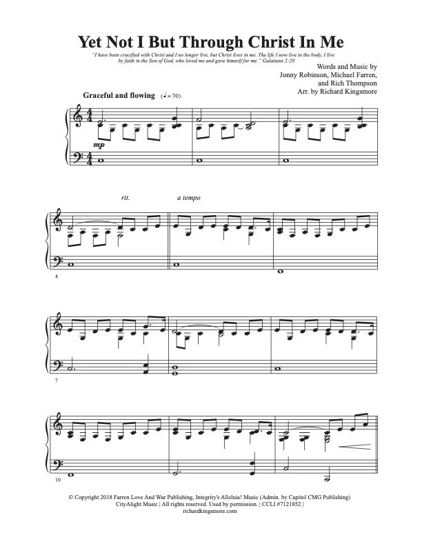 Communion Songs for Solo Piano VOL. 2 by Richard Kingsmore