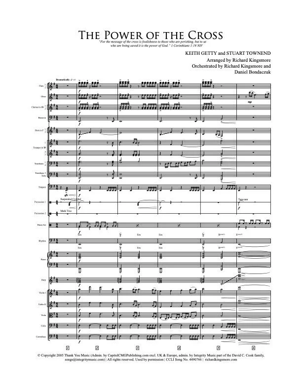 The Power of the Cross NextGen Orchestra Music by Richard Kingsmore