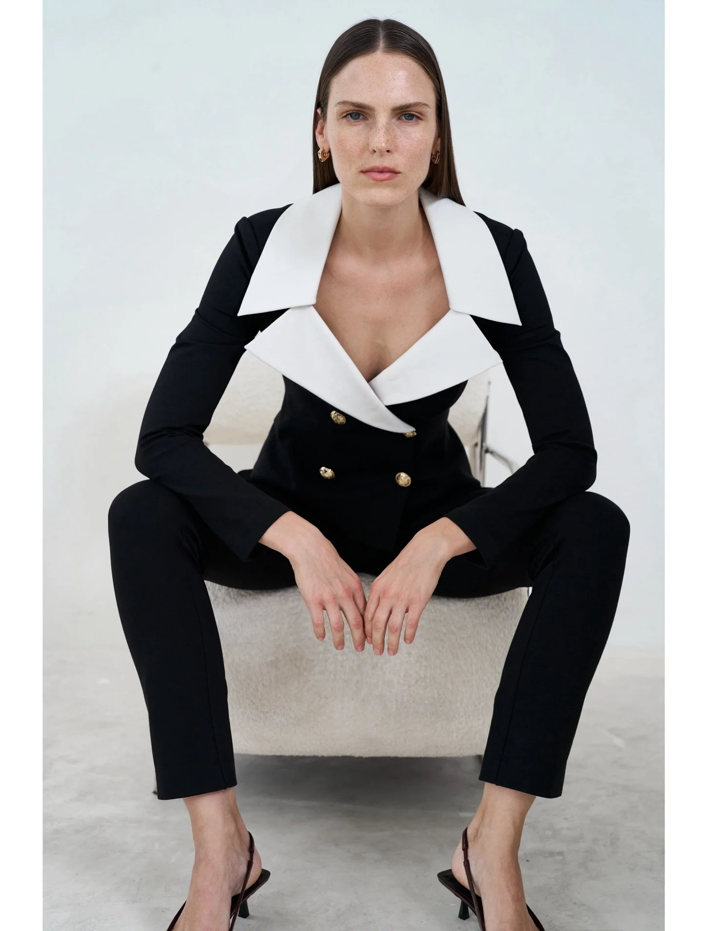 All dressed up and nowhere to go. New for @sansfaff shot by @mariethorand ✨