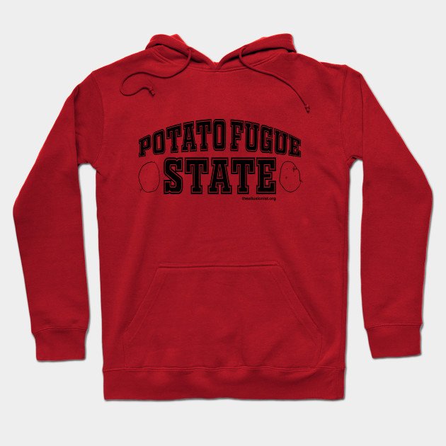 Potato Fugue Stage hoodie - red