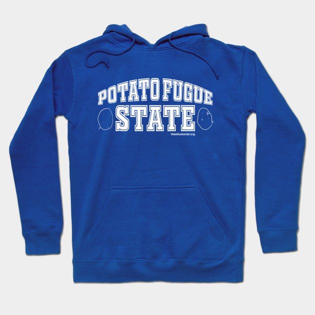 Potato Fugue State hoodie - blue