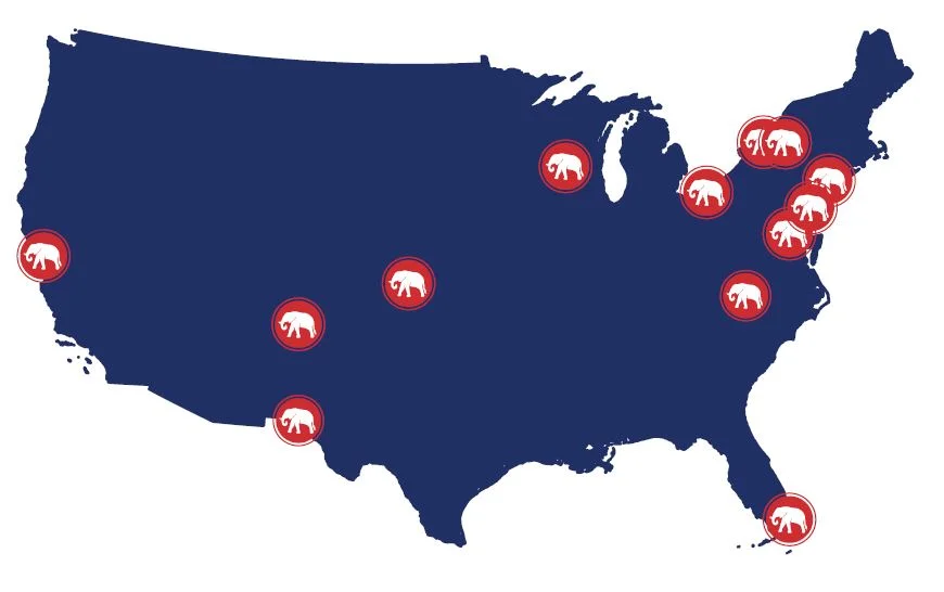 Fourteen partner organizations from around the United States participated in our study.