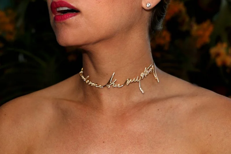 EMBRACE THE MYSTERY, Choker 18k Gold with Diamonds