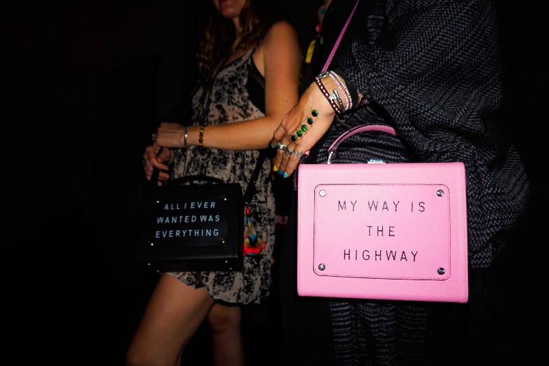 Olivia Steele x Meli Melo Art Bag My Way Is The Highway Pink