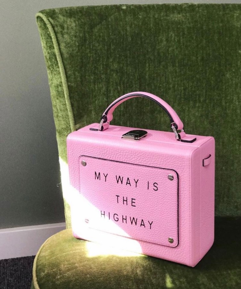 Olivia Steele x Meli Melo Art Bag Pink My Way Is The Highway