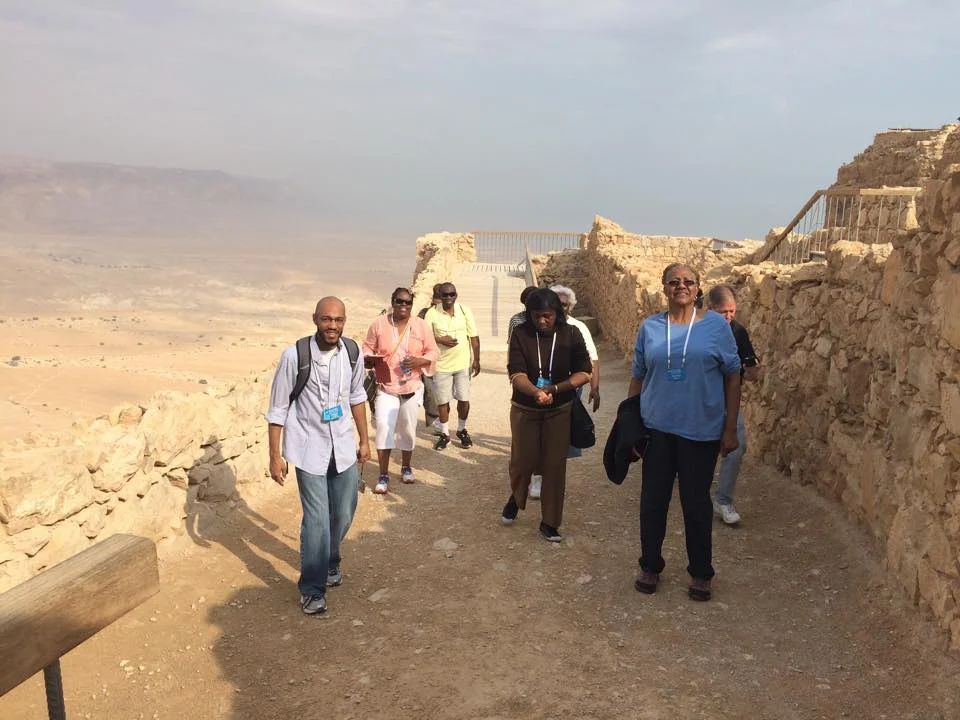 Praying at Masada