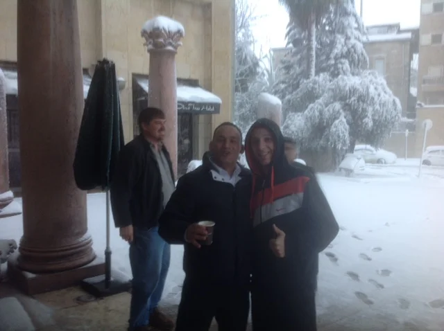 Snowy Morning in Jerusalem