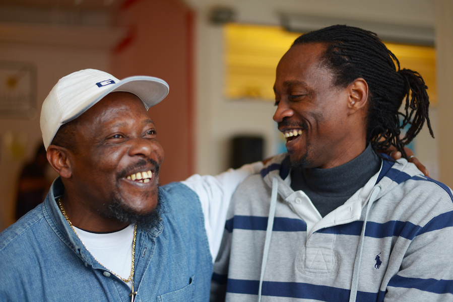 Frank (left) and Madda (right) both come to Trampoline House every week. Photo: Anna Emy.