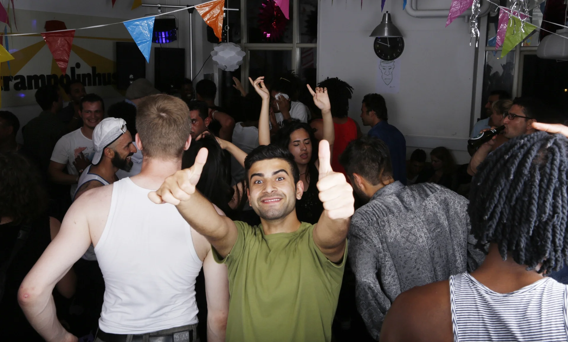 1st friday of the month party: community dinner, special event, bar & dancing