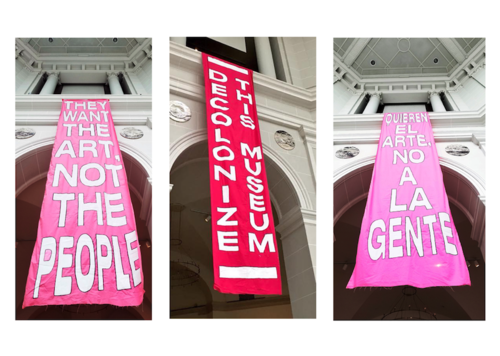 MTL+ action at the Brooklyn Museum, New York, April 29, 2018. Courtesy of MTL Collective