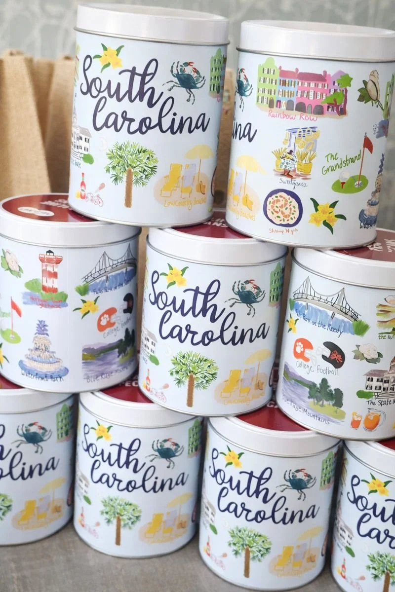 South Carolina themed cookie tins – The Sanctuary at Kiawah Island Golf Resort and The Ocean CourseWelcome Gift Favorite