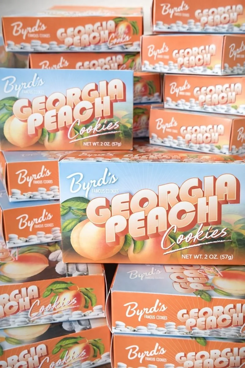 Byrd’s Famous Georgia Peach Cookies included in a Sea Island welcome gift