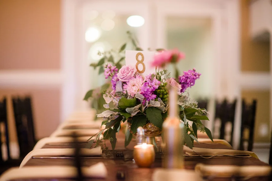 Purple and Gold Savannah Wedding at the Tybee Island Wedding Chapel by Emily Millay Photography