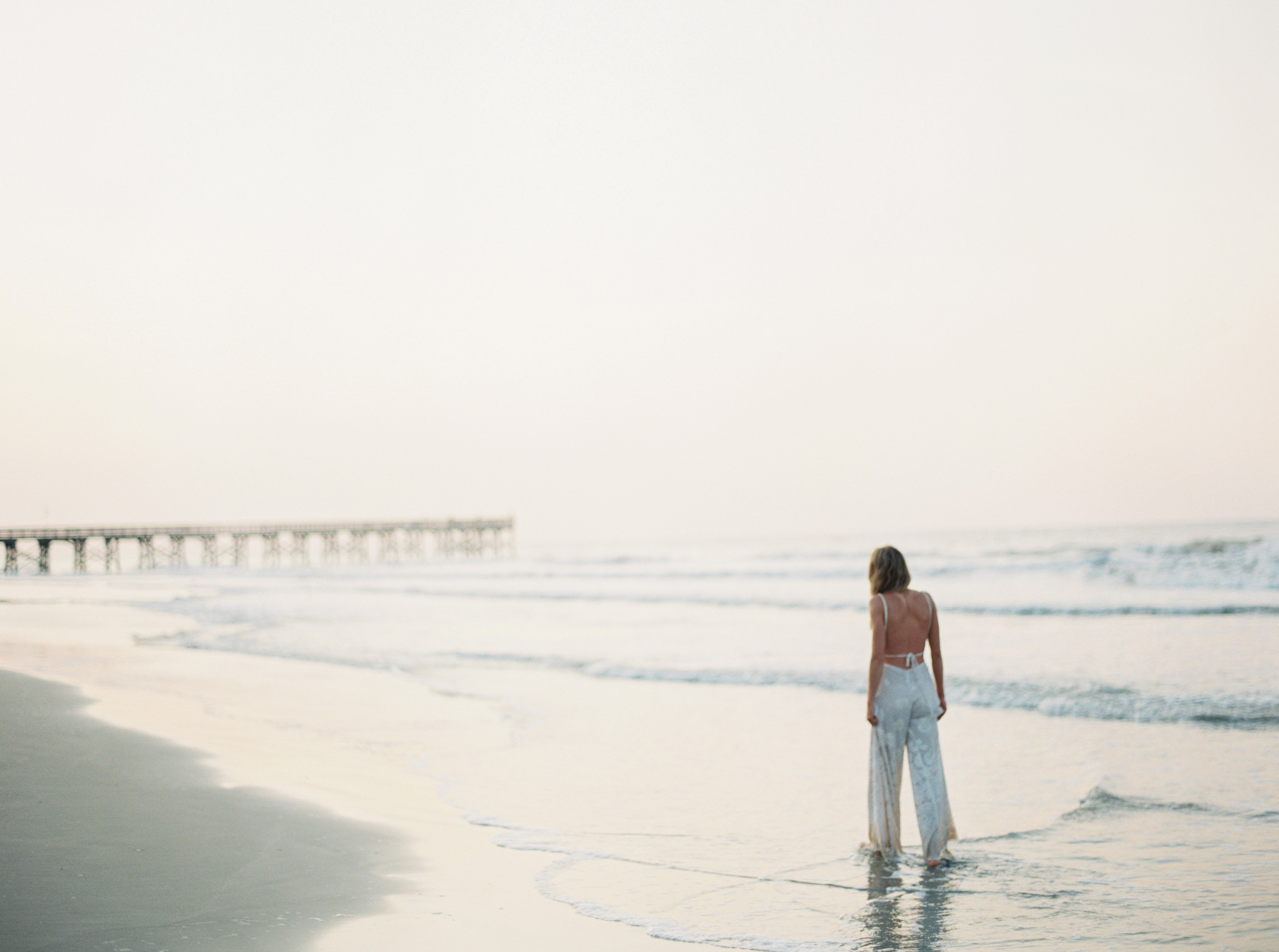 Sunrise Isle of Palms Wedding Inspiration Shoot by JoPhoto and LB Floral