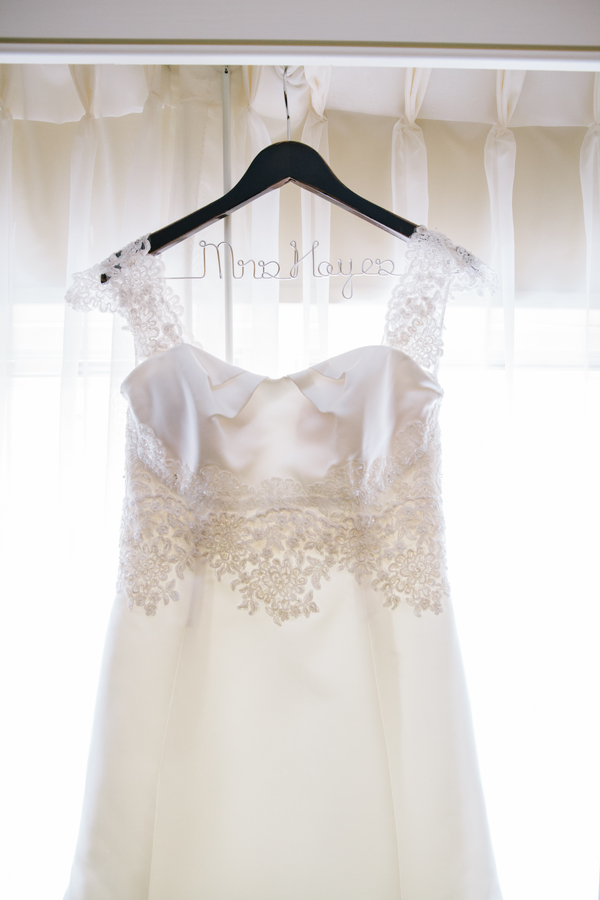 Erin Moran's wedding dress