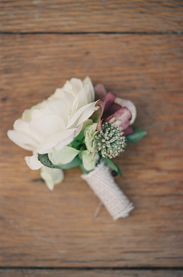 Lowcountry wedding boutonniere