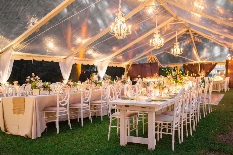 Clear wedding tent