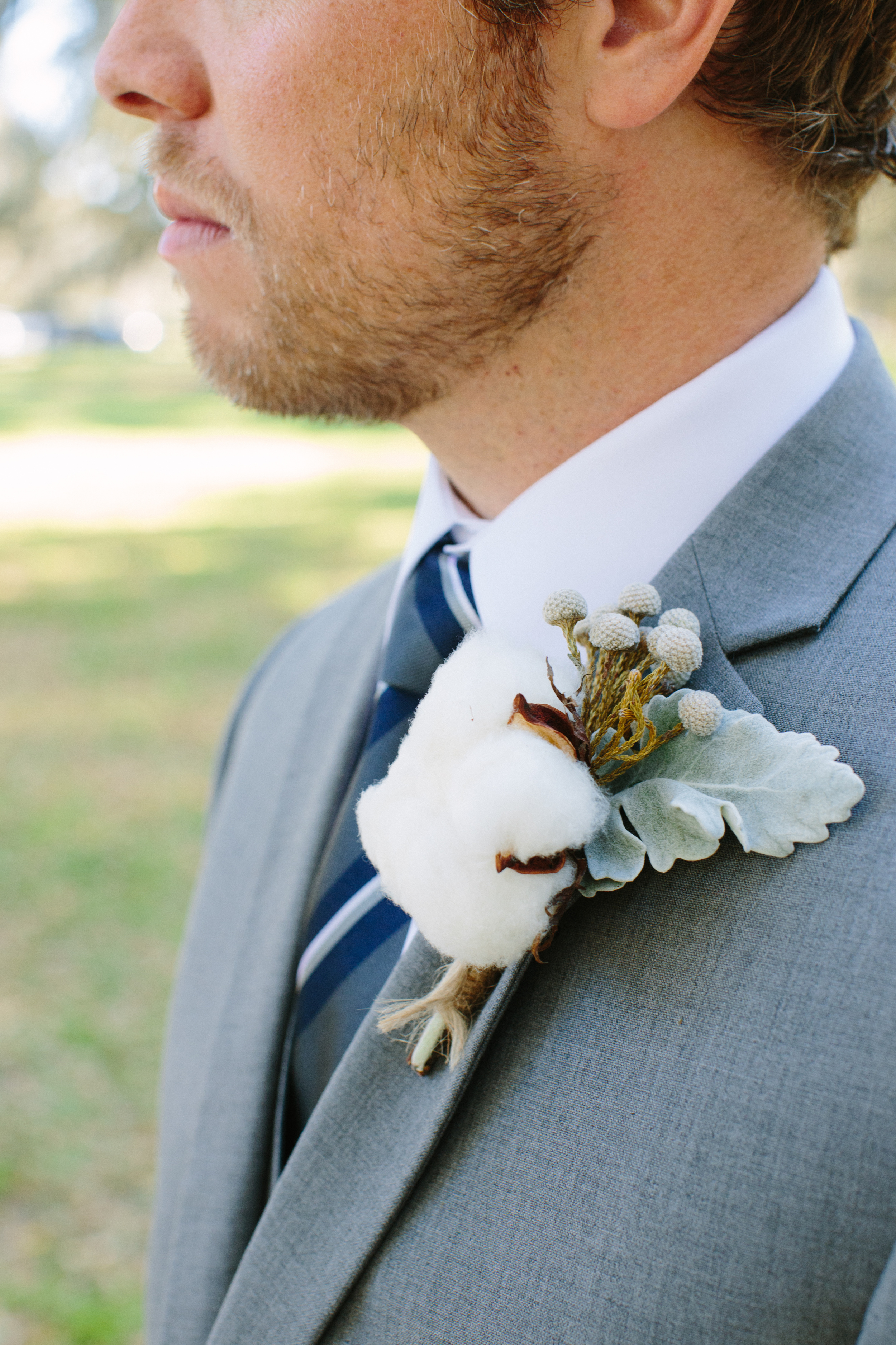 cotton boutonniere
