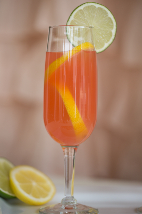 Pink & Orange Wedding cocktail